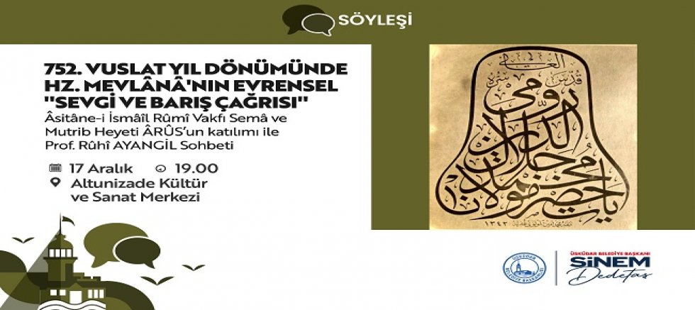 Üsküdar’da Mevlana’nın Vuslatı Anılıyor