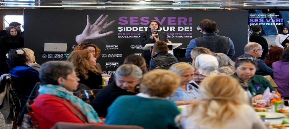 Üsküdar’da “Ses Ver Şiddete Dur De” Etkinliği: Kadına Şiddete Karşı Güçlü Mesaj