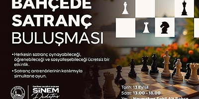 ÜS­KÜ­DAR’DA BAH­ÇE­DE  SAT­RANÇ BU­LUŞ­MA­SI  GER­ÇEK­LEŞTİ