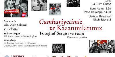 ÜSKÜDAR’DA ‘’CUMHURİYETİMİZ VE KAZANIMLARIMIZ’’ SERGİSİ VE PANELİ DÜZENLENECEK